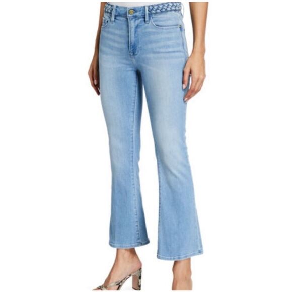 Anthropologie Frame Le Crop Mini Boot with Braided Belt Size 24 - Picture 1 of 9